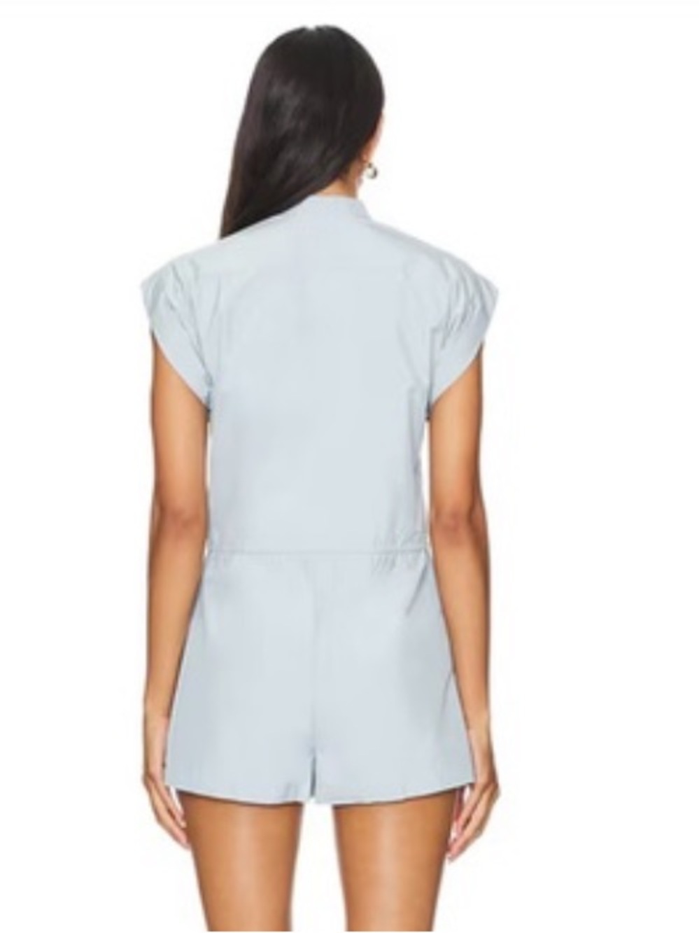NWT *WHITE* AMANDA UPRICHARD NEVILLE ROMPER ZIPPER UTILITY SHORT-SLEEVE JUMPER - Picture 4 of 6